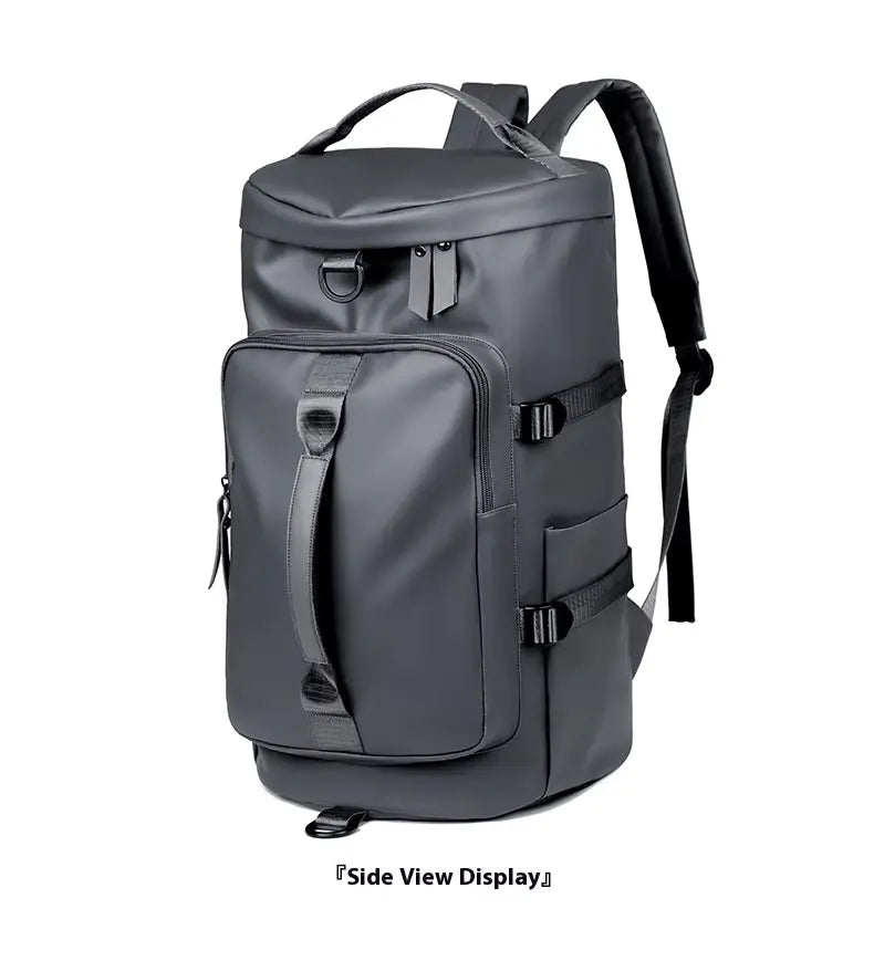 leather-duffle-bag- grey