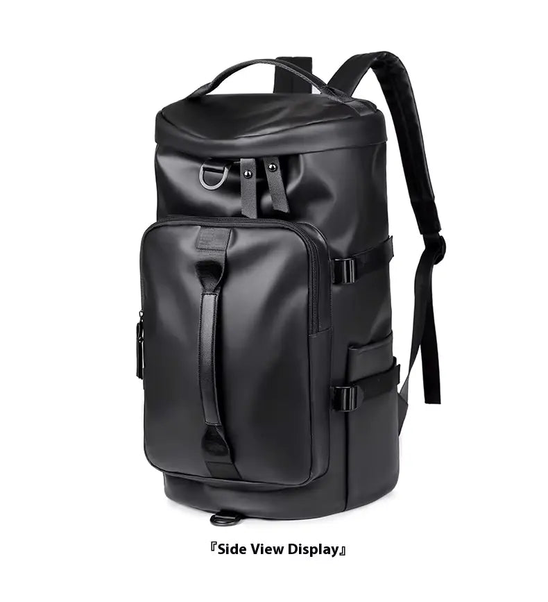 Premium Leather Weekender Duffle Bag for Men & Women